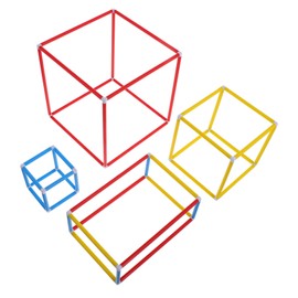 Toyvian 1 Set Geometry Connecting Straws Stem Building Toys Straw Engineering Building Sets For Kids Develops Motor Skills