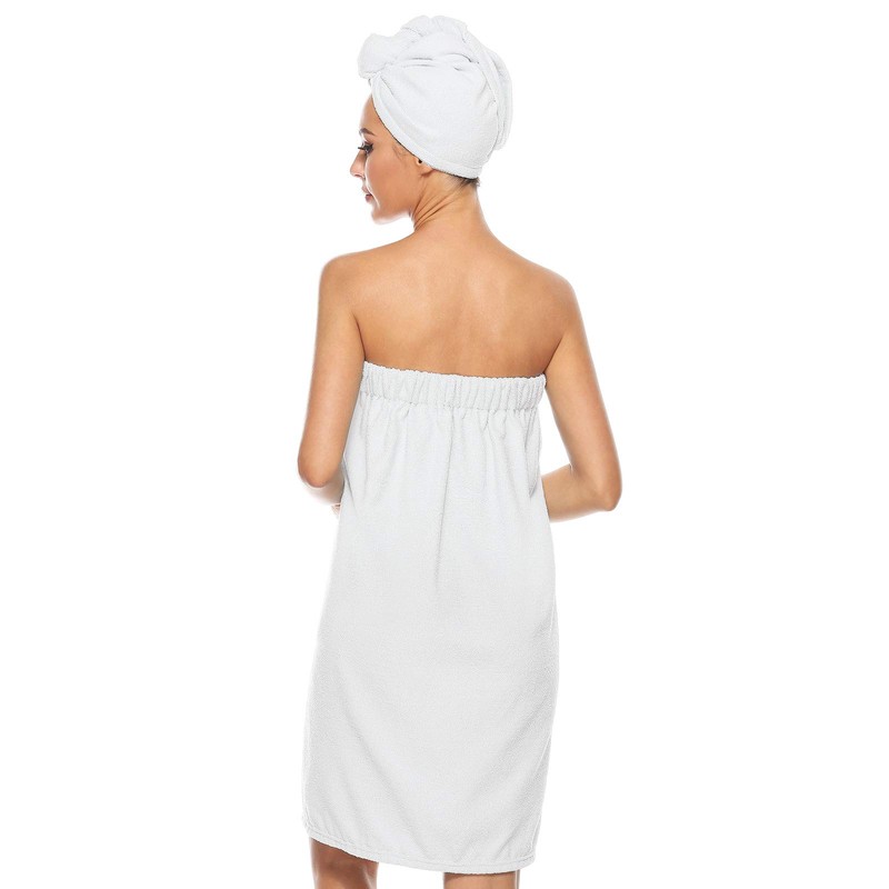 Rosyline Towel Robe for Women With Hair Drying Towel Bath