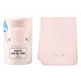 Libuhahato 78282-23 Hair Drying Towel, Nemunemu Absorbent, Curly Towel, Wooper's Wooper, Total Length Approx. 39.4 inches (100 cm), Fluffy, Easy to Dry