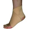 Bodyassist Elastic Ankle Support Brace, Slip-On Design, Beige (Small)