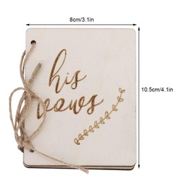 Ymiko Wedding Vows Book, Wedding Vows Book, Wedding Guest Book Small, Wedding Vows, Vows Book Wedding, Vow Wedding Card, Prop Decoration Accessories (C.)