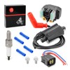 MOTO1988 Ignition Coil & Starter Solenoid Relay Spark Plug Compatible