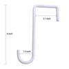 DINGEE Vinyl Fence Hooks 2x6 inch, Patio Light Hangers -