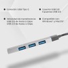 TECHZONE Hub 4 Puertos USB Tipo C (1 Puerto USB
