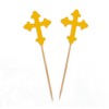 Darling Souvenir, Christening Baptism Cupcake Toppers, Dessert Decorations - Pack