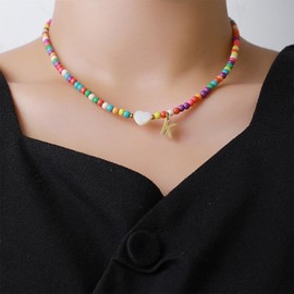 Initial Necklace for Girls Choker Necklace for Women Heart Necklace for Teen Girls Valentine's Day Gifts for Her