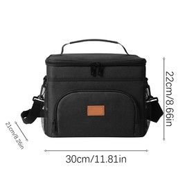 Insulated Lunch Bags for Men & Women,Insulated Large Soft Lunch Bag,Waterproof Leakproof Portable Lunch Box Reusable Cooler Bags for Work Office Outdoor Picnic Camping Beach Picnic