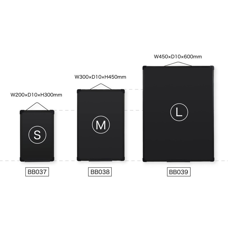 Asmix BB037 Plastic Frame Black Board S Chalk Marker Magnetic