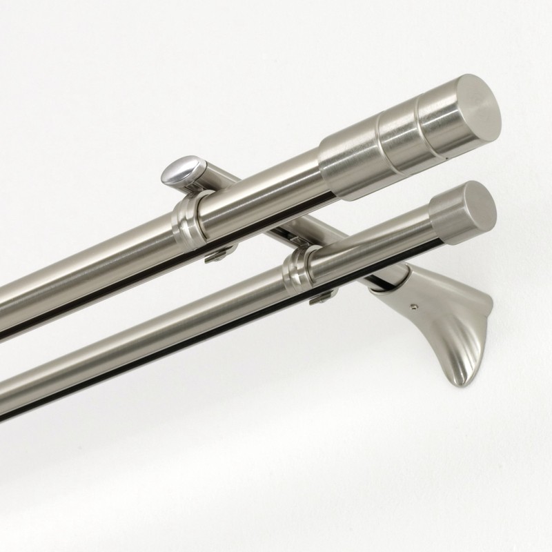 Gardinia Endpin Ø 20 mm, Metal, Stainless Steel, 12 x