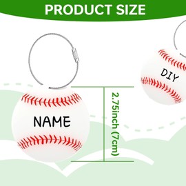YOUDMEARUD 16 Pcs Sports Luggage Tags for Suitcases, Acrylic Baseball Travel Suitcase Labels with Metal Ring, Duffel Bags, Backpacks, Gym Bags – Funny Gifts for Adults & Teens