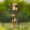 Zaer Ltd. Bronze/Copper Color Hanging Birdhouse Wind Chimes - Silo