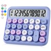 VEWINGL Mechanical Switch Calculator, 12 Digit Large LCD Display and