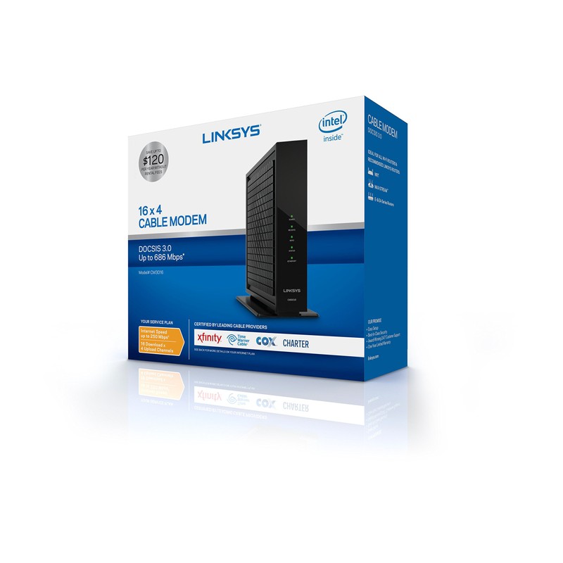 Linksys (CM3016) Docsis 3.0 16x4 Cable Modem