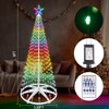 8ft 388 LED Smart LED Christmas Cone Tree Light, Lighted