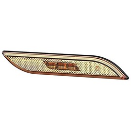 HELLA 2PS 013 305-021 Side Marker Light - Shapeline Style - LED - 12/24V - Glued - Lens Colour: Yellow - Cable: 250mm - Plug: AMP - right