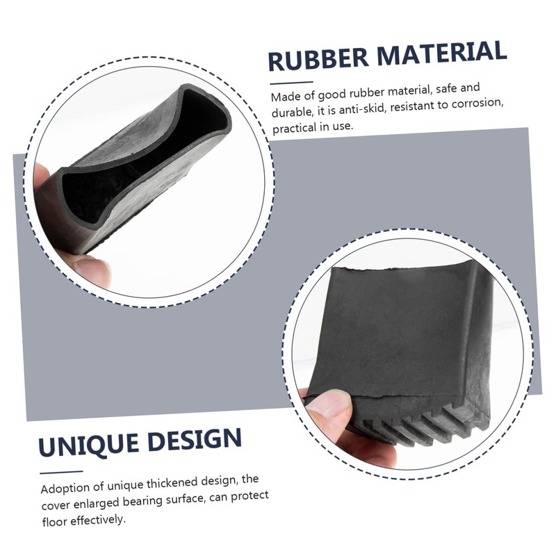 WOONEKY Replacement Ladder Pad Set 4pcs Rubber Cover for Ladder