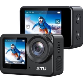 XTU S6 Action Camera, 4K 20 MP, Action Cam, Super Smooth Image Stabilization 4.0, Sports Camera, Type-C Port Support, External Microphone Support, Vertical Photography, Voice Control Function,
