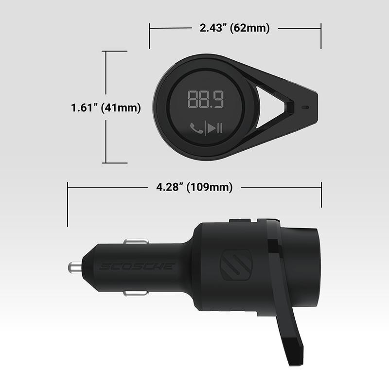 BTFreq Pro Bluetooth Hands-Free Car Kit with FM Transmitter