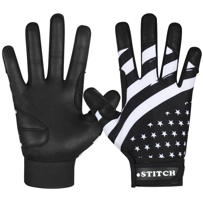 American Flag Baseball Batting Gloves - Men's & Youth Unisex