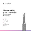 YUAKUOD Pusher Cuticle Manicure Pedicure Staleks Pro Expert Pe-90/2 Slant