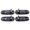 ApplianPar Front and Rear Exterior Door Handle with Chrome for
