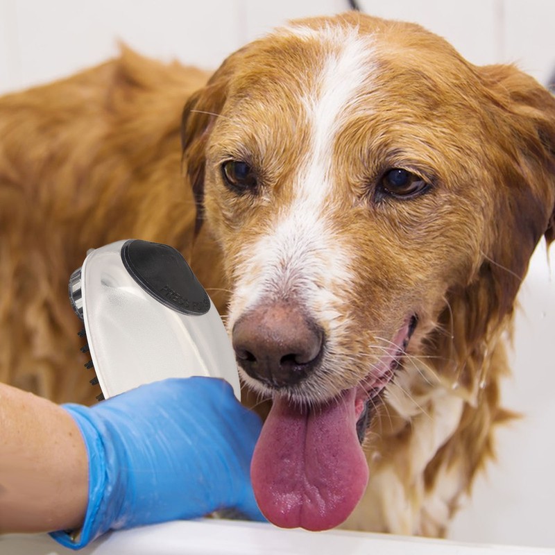 Pet Bath Brush 2 In1 Pet Shampoo Brush Soft Safe