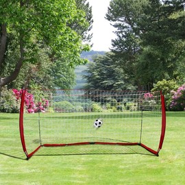 Portable Soccer Goal, Adult Backyard Soccer Net, Large Practice Soccer Net, Training Soccer Goal Set, All-Weather Outdoor Soccer Goal - Color: red