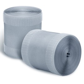 2 Pcs Gray Floor Cord Cover for Office Carpet Wire Cover Under Desk Cable Grip Strip Management Hold Cords in Place for Power Cords Audio Cables Coaxial Cable Telephone Line (3.9” Width X 10’Length)