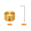 sourcing map 4 Pcs Aluminium Potentiometer Knobs, 1/4" (6mm) Universal