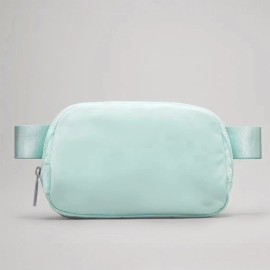 USA Nylon Zipper Waterproof Adjustable Fanny Pack Crossbody Waist Bag-Unisex 1L Hip Bag for Everywhere Belt Bag Waist Bagcolor: 1L-Mint Green