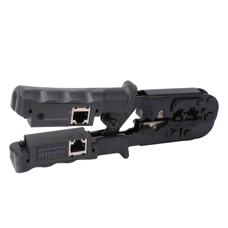 Ratcheting Modular Data Cable Crimper Wire Stripper Cutter 4P 6P