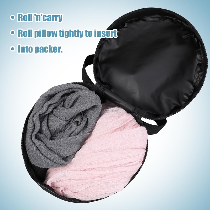 Xindojuz Neck Pillow Case, Compact Travel Neck Carrying Case Storage