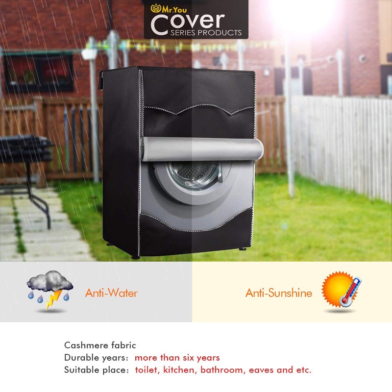 Washing Machine Cover,Washer/Dryer cover For Front-loading Machine Waterproof Dust-proof (XXL,