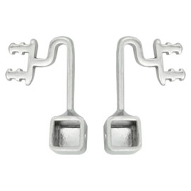 Ipetboom Eyeglasses Nose Pads Arm 1 Pair Metal Replacement Nose Bridge Push-on Type Eyeglasses Repair Parts for Glasses Eyeglasses Sunglasses