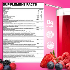 PROJECT AD LLC Project AD AD1, All in One Superfood Solution, Complete Fruit and Vegetable Complex Plus Antioxidants, Including Collagen, Shilajit, Sea Moss, Ashwaganda and Berberine (24 Servings, Berry Blast)