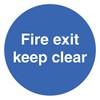 Fire Exit Keep Clear, SAV, Signs Personal Protection, Site Security,