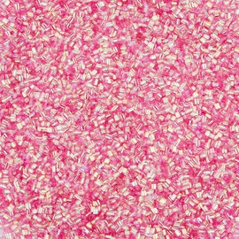DICOSMETIC 150g Crispy Bingsu Beads for Slim About 15882Pcs Iridescent Soft Straw Tube Beads 3D Glitter Plastic Beads Fuchsia Plastic Bead Assortment Crunchy Slime Microbeads Supplies