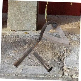 Kisangel Replaceable Hoe Connector Tube Multi-use Iron Extension Handle for Gardening Tools Connector for Hoes Rakes Shovels and More Easy to Install Versatile Accessory for Efficient