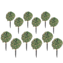Model Trees Miniature, Pack of 12 Train Trees, Railway, Landscape, Diorama Trees, Architecture Trees, Pieces Model Trees for DIY Landscape, Mini Landscape Design