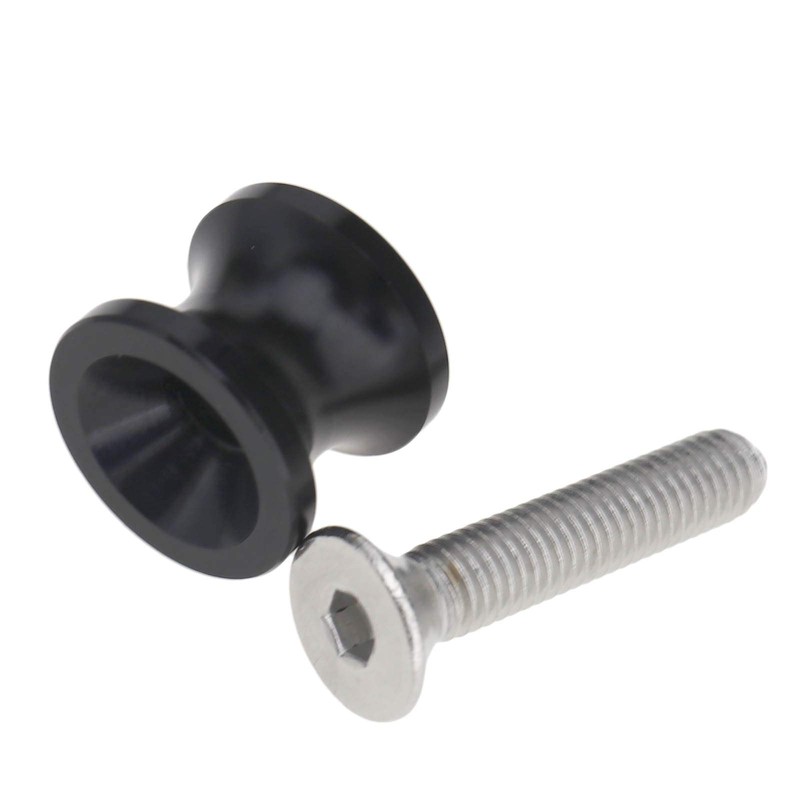 Black 8 mm M8 CNC Aluminium Motorcycle Bicycle Accessories Slider