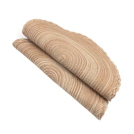 Shiwaki 2PCS,Diameter 15inch Round Braided Placemats,Potholder tea cushion with a rustic atmosphere, Heat Resistant Non-Slip For Home,Restaurants, Bars, Coffee Shops - Brown