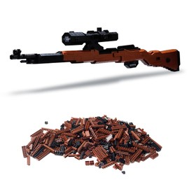 youeefy Building Blocks Gun Set 693 PCS Mini Bricks,1:8 98K Model Gun, DIY Assembling Guns Building Toys for Boys Kids Adults,Splicing Brick Gun Model Kit