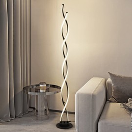 ZxWLife Floor Lamp, LED Modern Floor Lamps for Living Room, 2500LM-40W Lamps for Living Room 3Color Remote Dimmable Standing Lamp, 55" Floor Lamps for Living Room Bedroom Office