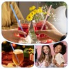 2 Sets Silicone Reusable Straws with Case, Portable Travel Straw