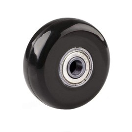 LOTOWELZON 2pcs Luggage Suitcase Replacement Wheels, 50mm Inline Outdoor Roller Skate Wheels with 8mm(0.31") Bearings 35mm 40mm Axles Wrenches Repair Set (OD50xTHK18mm/1.97"x0.7")