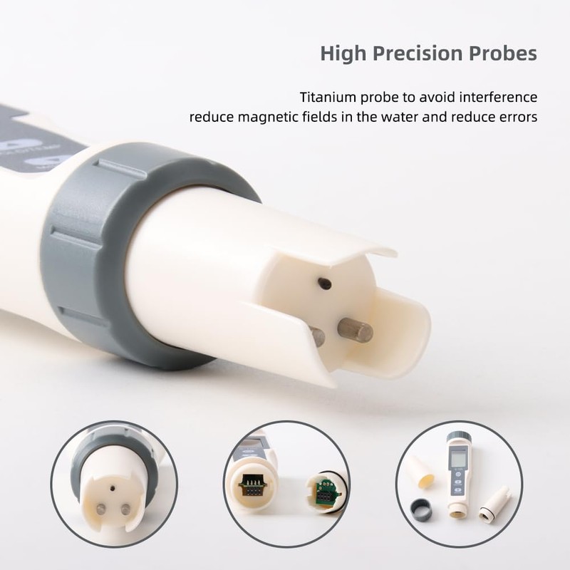 TDS Meter,4 in 1 Water Tester TDS/Salt/Temp/EC Meter,High Accuracy TDS