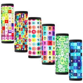 Luggage Handle Wrap 6 Pack-Neoprene Luggage Handle Wraps for Suitcase/Beach Bag/Backpacks Bright Suitcase Identifiers Travel Accessories for Airplane (Gradient03)