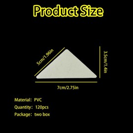 120 Pcs PVC Collar Stay Inserts - No Roll Anti-Buckling Shapers for Men's Polo & Dress Shirts, Universal Fit Collar Stiffeners with Plastic Stickers