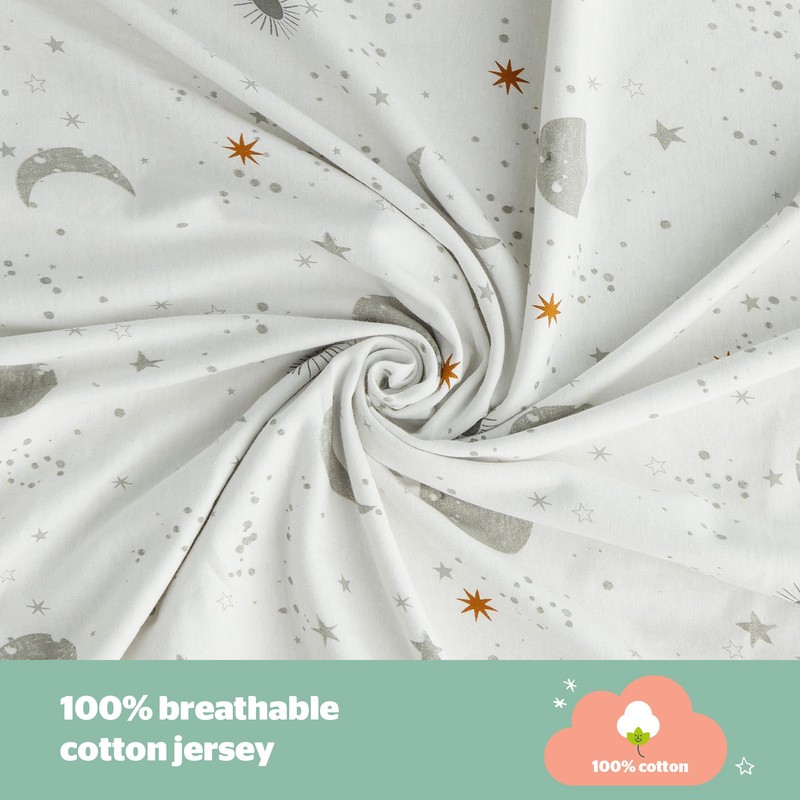Silentnight Safe Nights Cot Size Fitted Sheets Set 100% Jersey