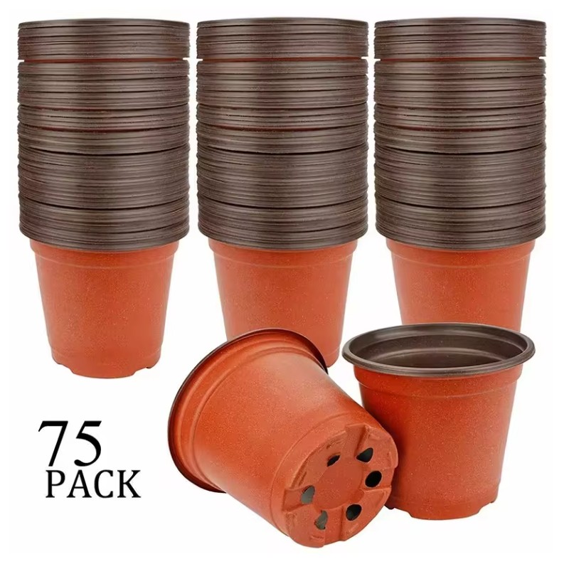 75-150 Pack Flexible Nursery Pots for Seed Starting – Soft